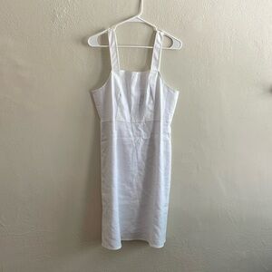 JCrew White Linen Dress